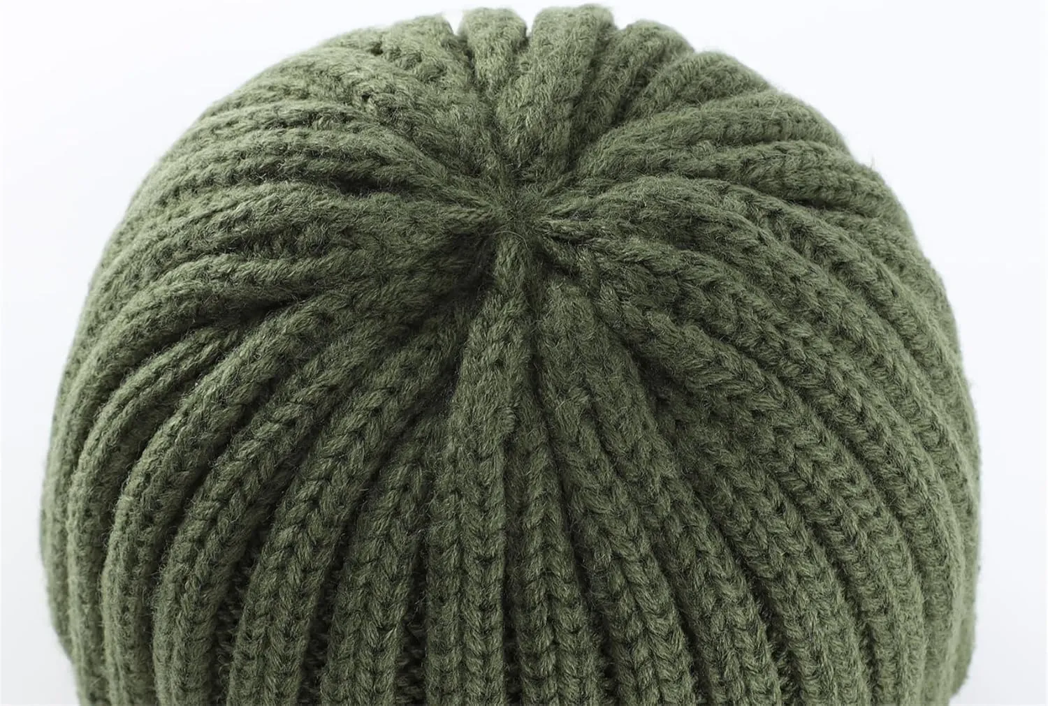 Connectyle Women's Rib Knit Cuffed Beanie Hat Stretch Acrylic Winter Hat Thick Warm Snow Ski Cap