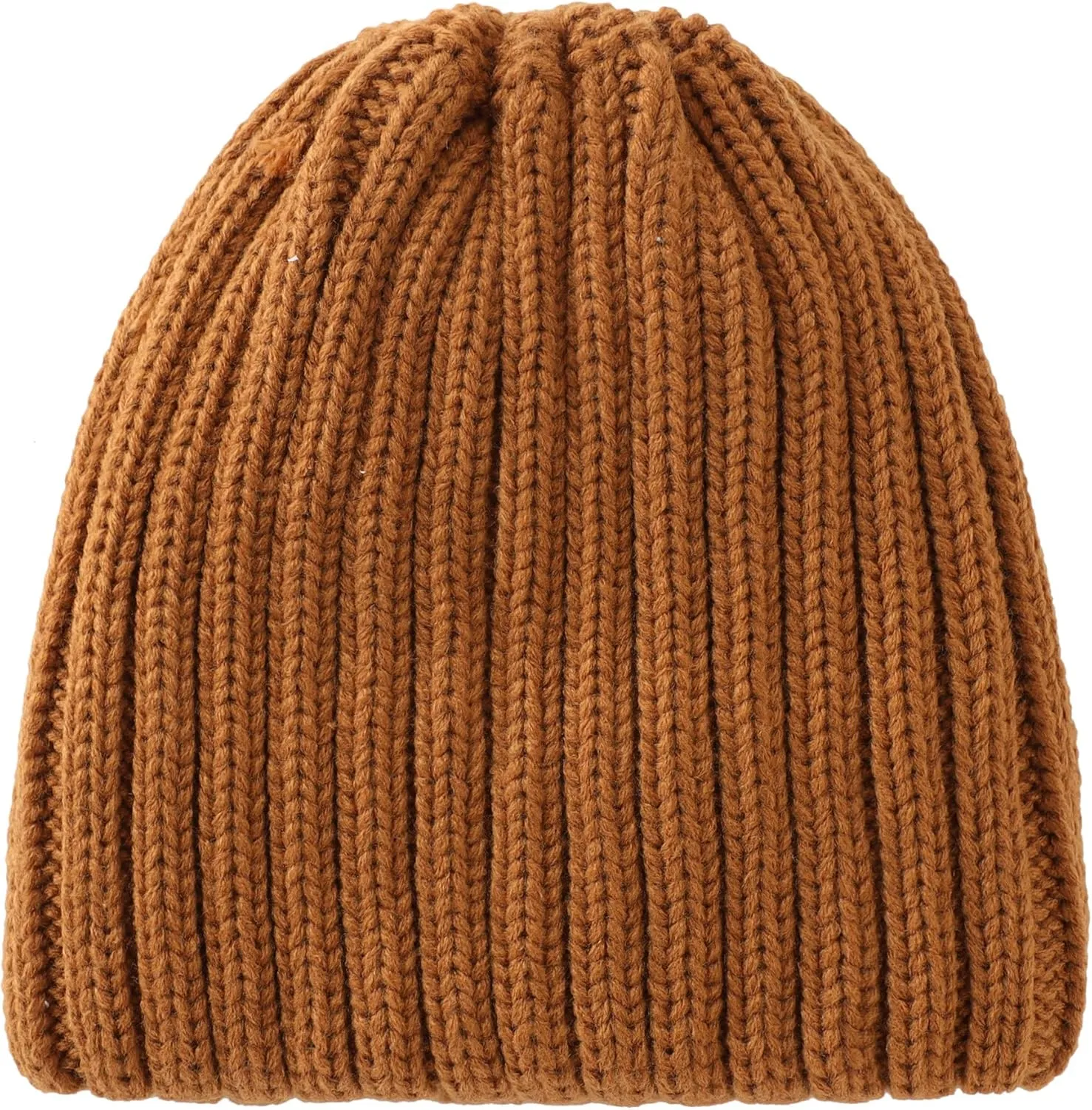 Connectyle Women's Rib Knit Cuffed Beanie Hat Stretch Acrylic Winter Hat Thick Warm Snow Ski Cap