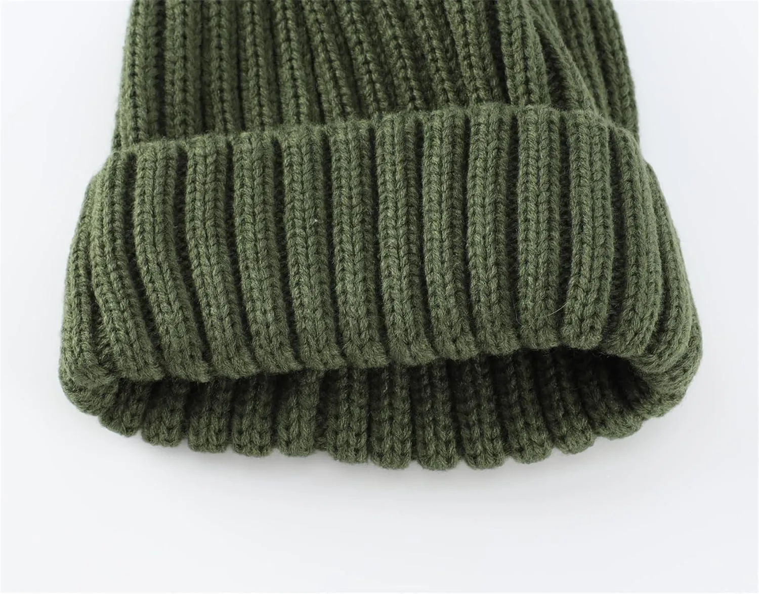 Connectyle Women's Rib Knit Cuffed Beanie Hat Stretch Acrylic Winter Hat Thick Warm Snow Ski Cap