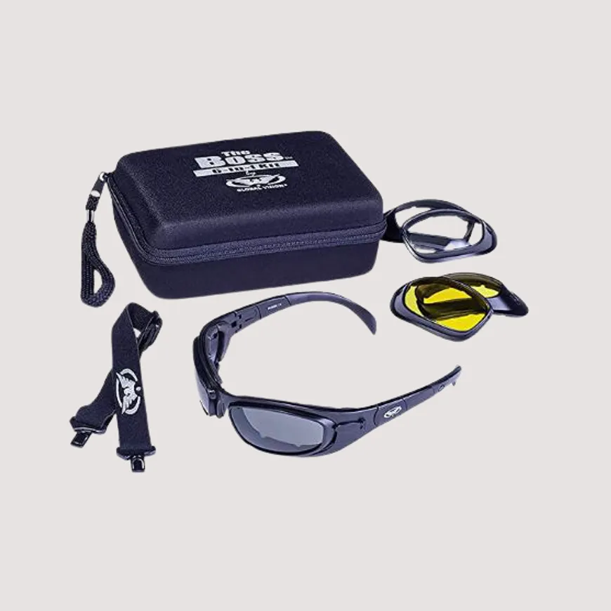 Global Vision Boss Kit Antifog Lifestyle Sunglasses Black