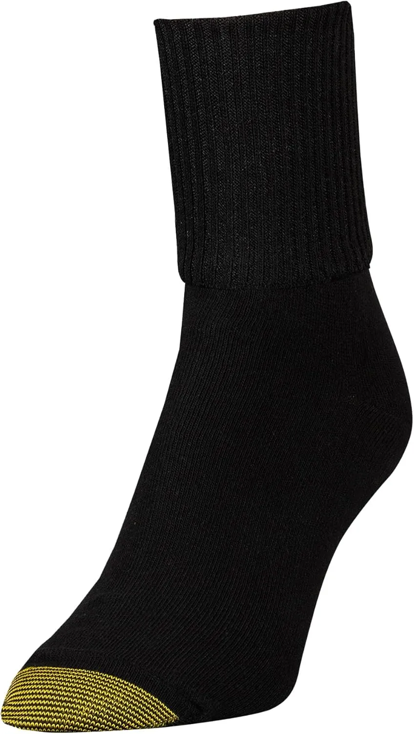 GOLDTOE Women's Anklets Turncuff Socks 3 Pack