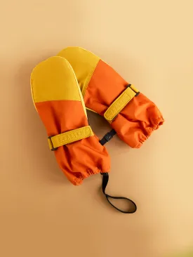 Kids Ski Gloves - Yellow/Orange