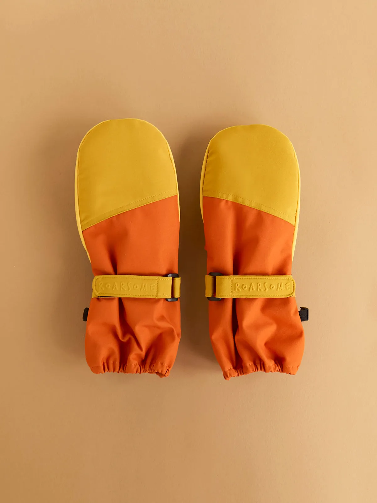 Kids Ski Gloves - Yellow/Orange