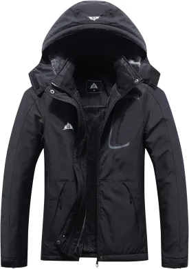MOERDENG Women's Waterproof Ski Jacket Warm Winter Coat Outdoor Windbreaker Hiking Snowboarding Jacket