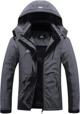MOERDENG Women's Waterproof Ski Jacket Warm Winter Coat Outdoor Windbreaker Hiking Snowboarding Jacket