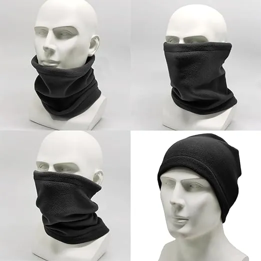 MUNSKT 3Pcs Unisex Neck Warmer, Winter Neck Warmer Scarf, Multifunctional Cycling/Windproof Neck, Ski Mask, UV/Dust Protection Mask, Face Cover