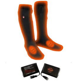 Nexgen Heat MP7905 Men's Black Heated Winter Sock for Ski, Riding -