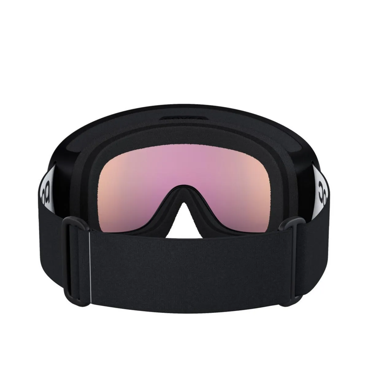 POC Fovea Ski Goggles Partly Sunny Orange Lens - Uranium Black Frame