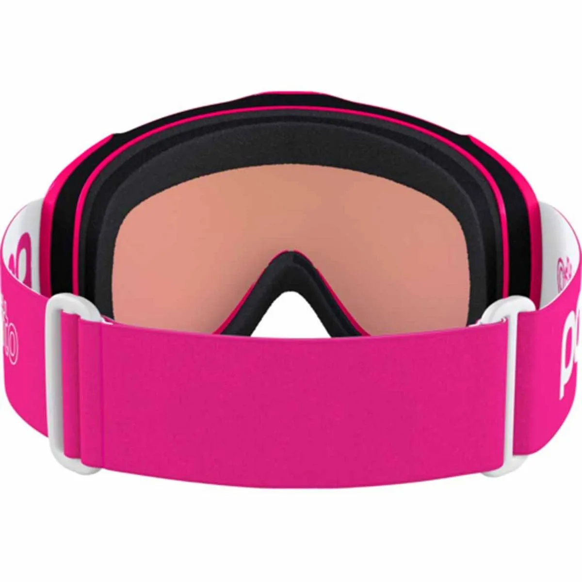 POC POCito Iris Kid's Ski Goggles Partly Sunny Light Orange Lens - Fluorescent Pink Frame