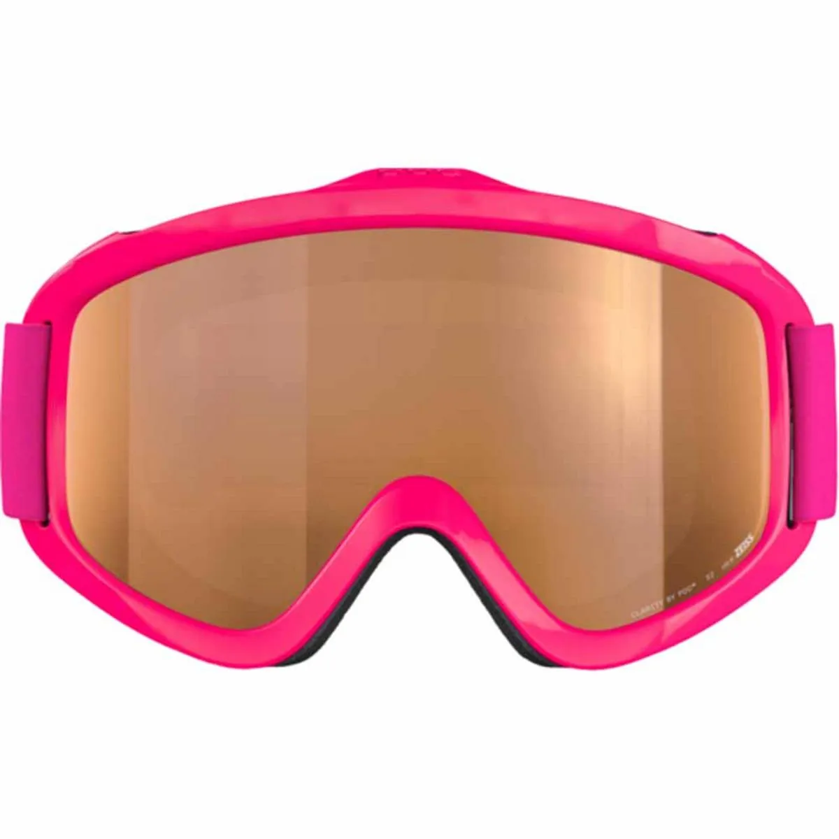 POC POCito Iris Kid's Ski Goggles Partly Sunny Light Orange Lens - Fluorescent Pink Frame