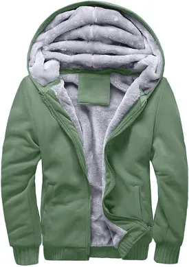 PUWEI Women's Winter Warm Fleece Jackets Thick Sherpa Lined Zip up Hoodies Heavyweight Sweatshirt Coat
