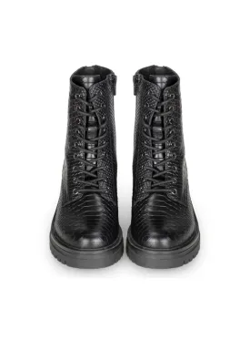 Selene™ | Vegan Leather Waterproof Snake Style Thermal Boots