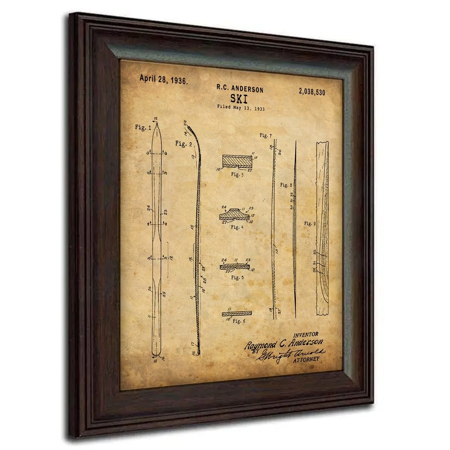 Ski - Patent Art
