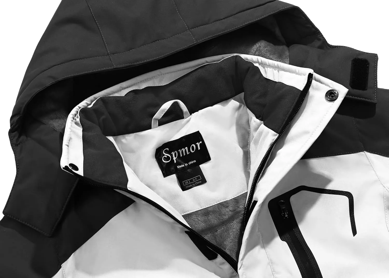 Spmor Boys Waterproof Ski Jacket Warm Coat Windproof Winter Snowboarding Jacket