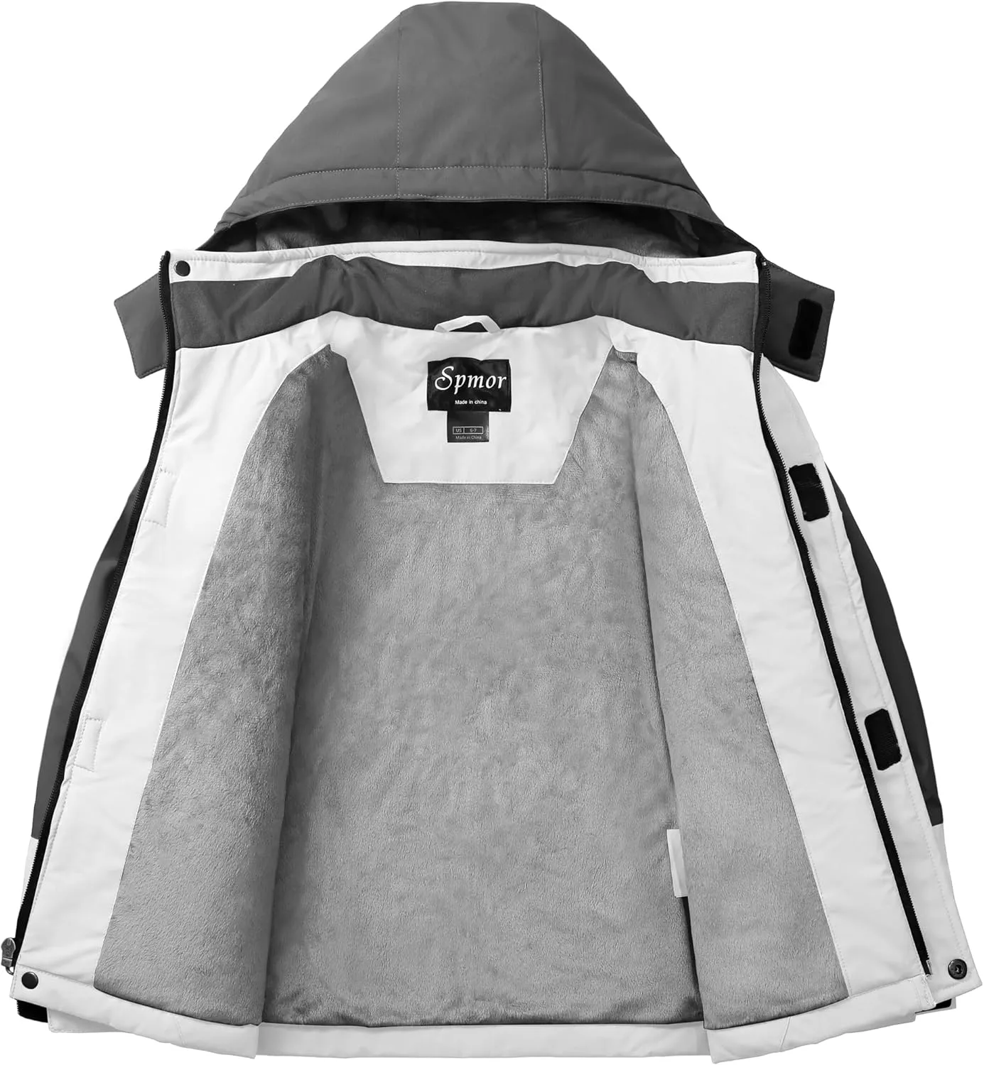 Spmor Boys Waterproof Ski Jacket Warm Coat Windproof Winter Snowboarding Jacket