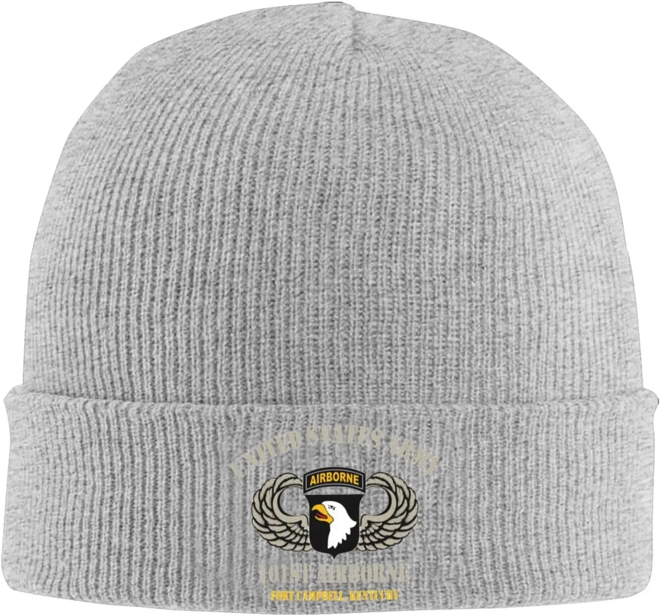 United States Army Airborne 101st Fort Campbell Veteran Beanie Hat Unisex Knit Hat Ski Stocking Cuffed Cap
