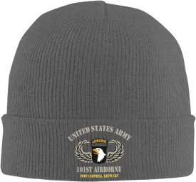United States Army Airborne 101st Fort Campbell Veteran Beanie Hat Unisex Knit Hat Ski Stocking Cuffed Cap