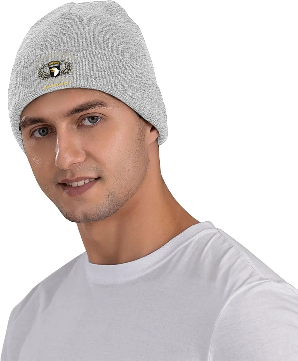 United States Army Airborne 101st Fort Campbell Veteran Beanie Hat Unisex Knit Hat Ski Stocking Cuffed Cap